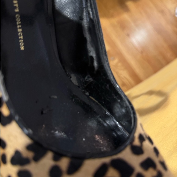 Franco Sarto leopard heels,9M, $10—soles great, DIY repair needed for lining. - Picture 6 of 10